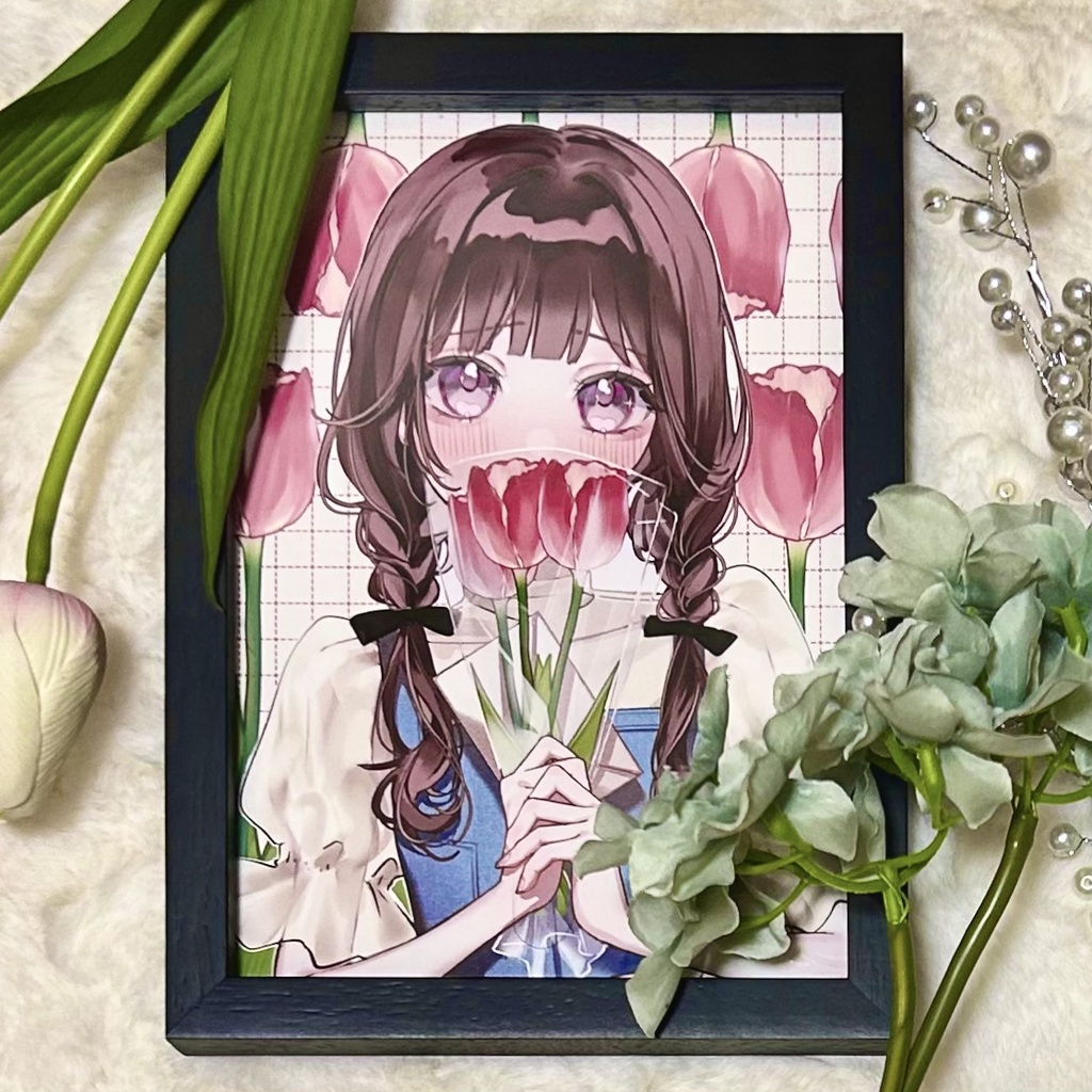 額装済みイラスト