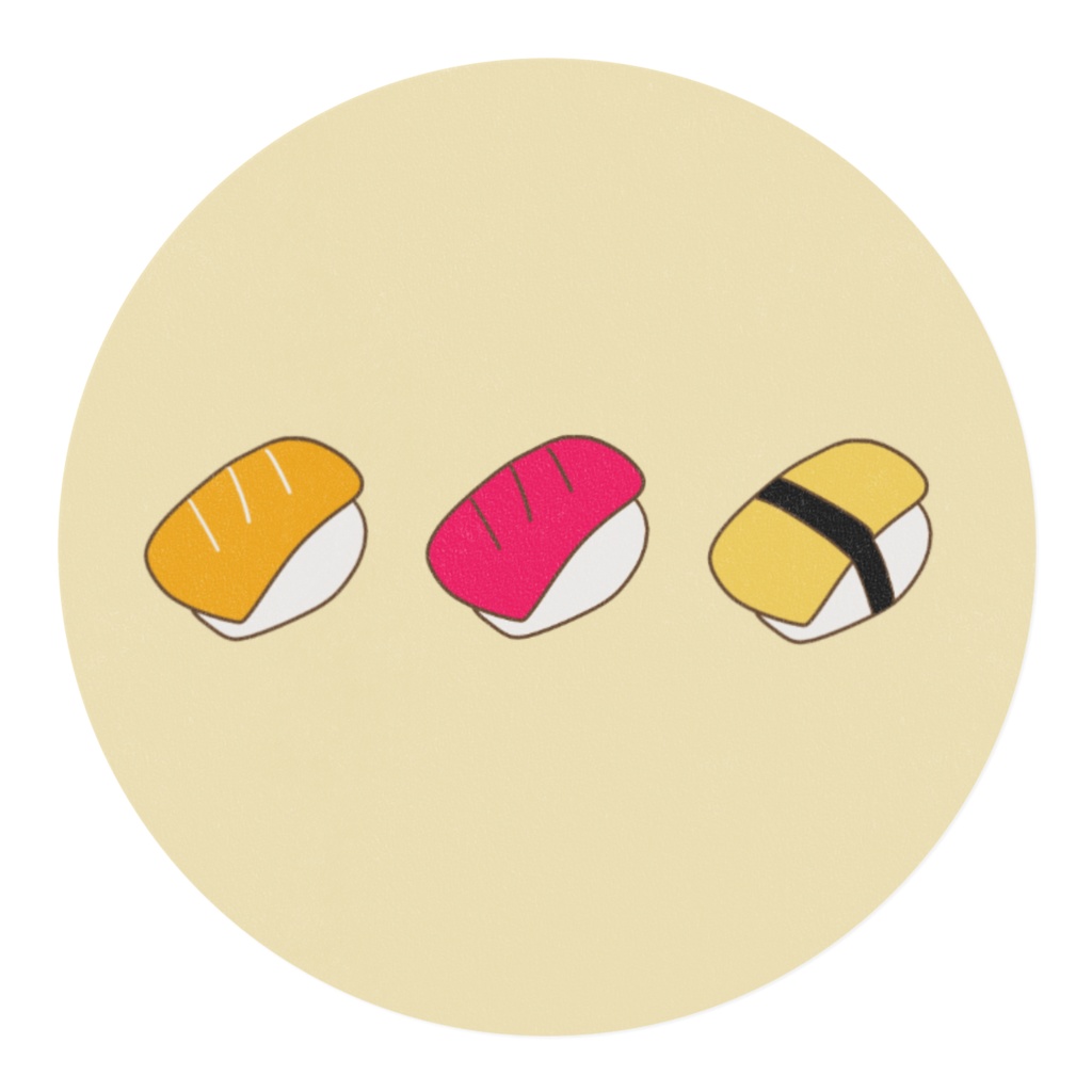 寿司3貫盛り マスキングテープ