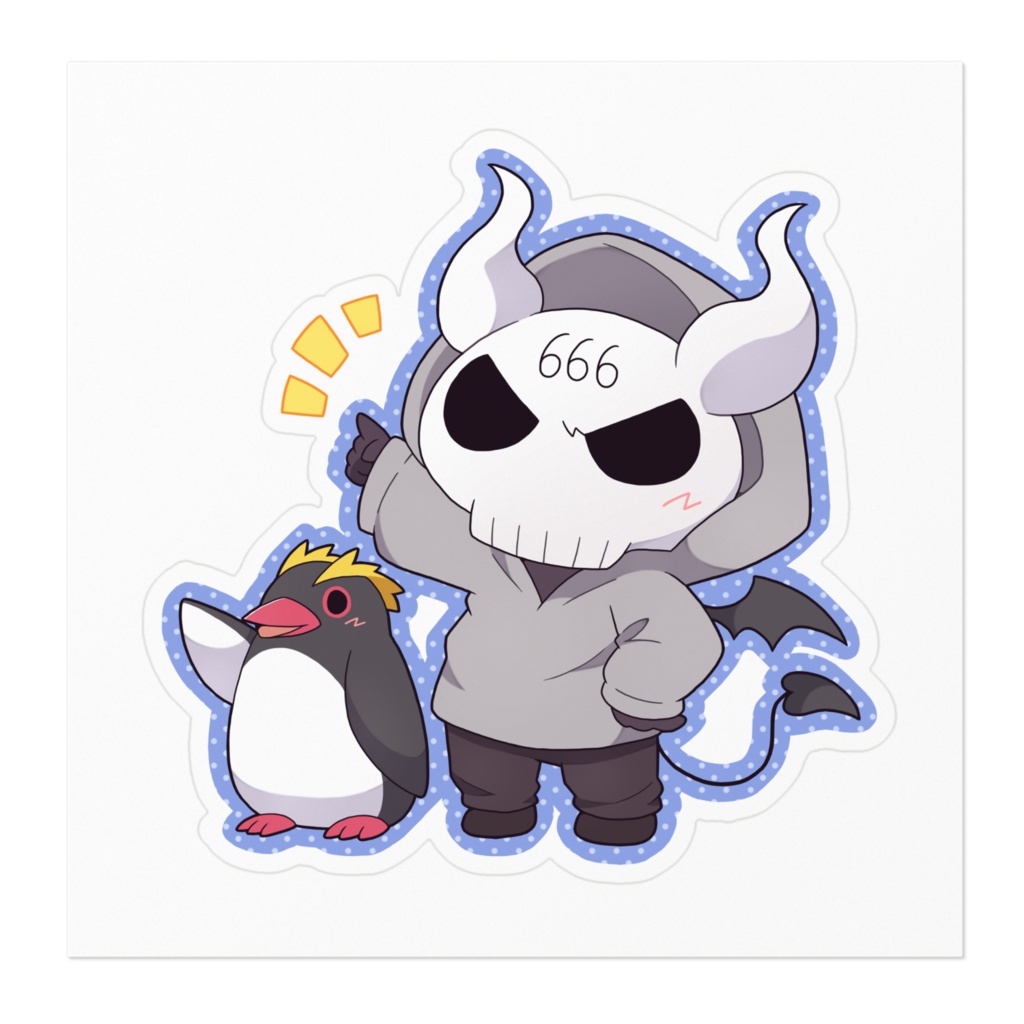 めさ&エリーのステッカー(スタンダード)100mm