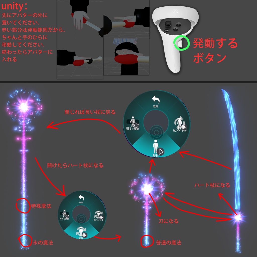 【VRChat】魔法の杖。Modular Avatar