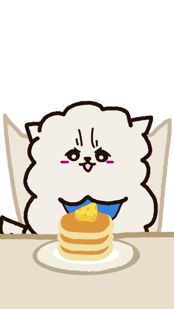 スマホ壁紙】チーズパンケーキとポメラニアン【待ち受け】 pomekoromaru BOOTH
