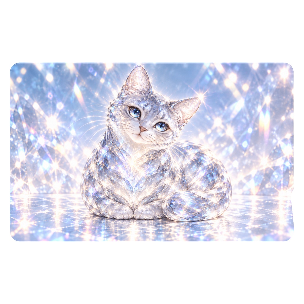 ぬくもり　硝子の猫
