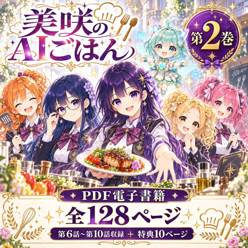 【PDF電子書籍】美咲のAIごはん 第2巻|全128ページ・特典10ページ付き
