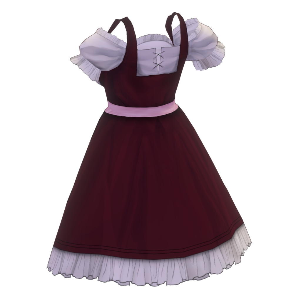 【無償版あり】VRoid用ディアンドル風衣装テクスチャ