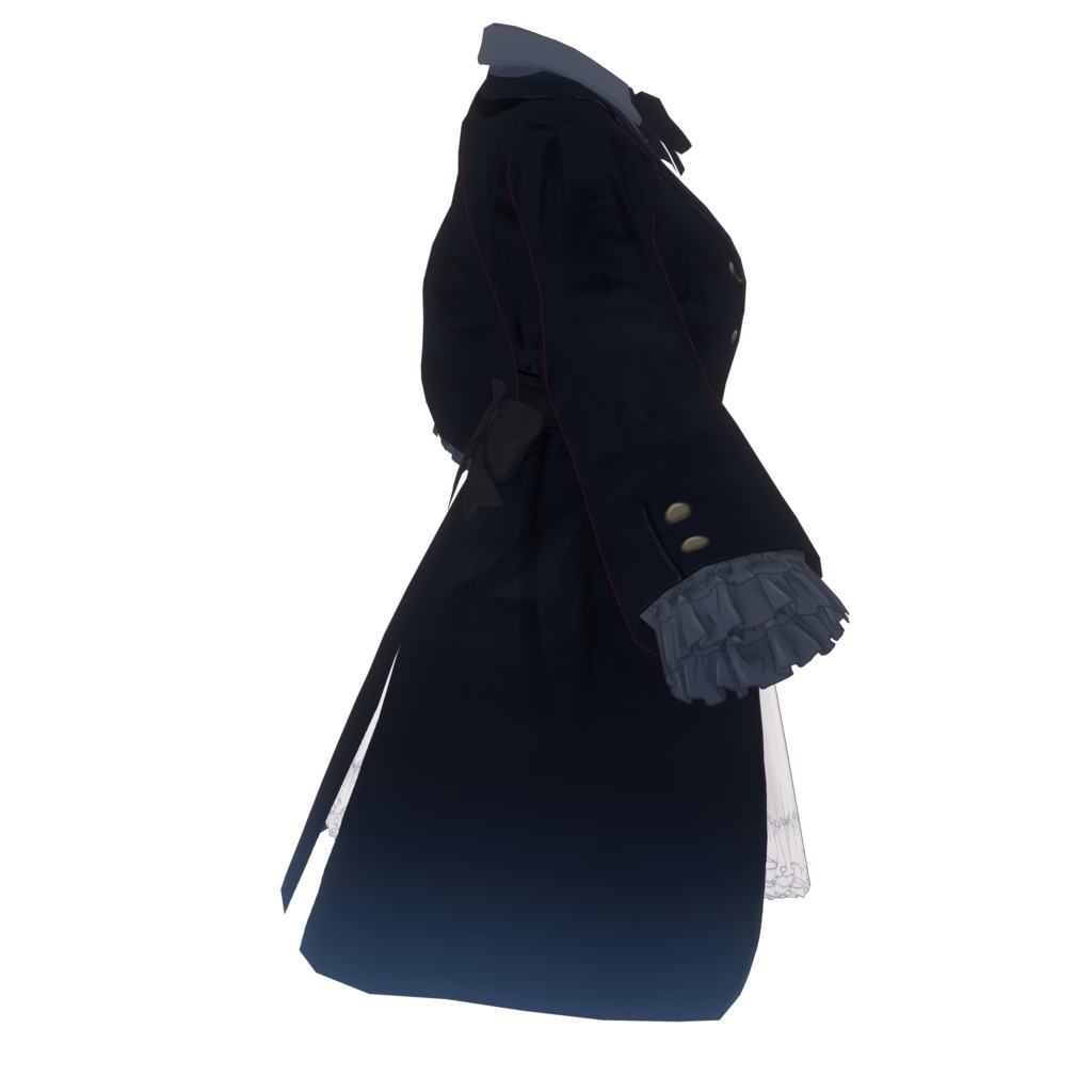 【無償版あり】VRoid用ミリタリー風ロリィタ衣装テクスチャ【製品版対応リメイク】