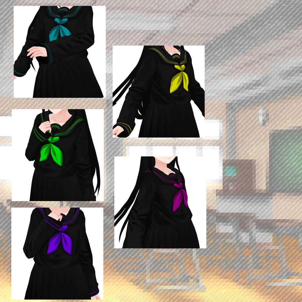 【無償版あり】セーラー服テクスチャ