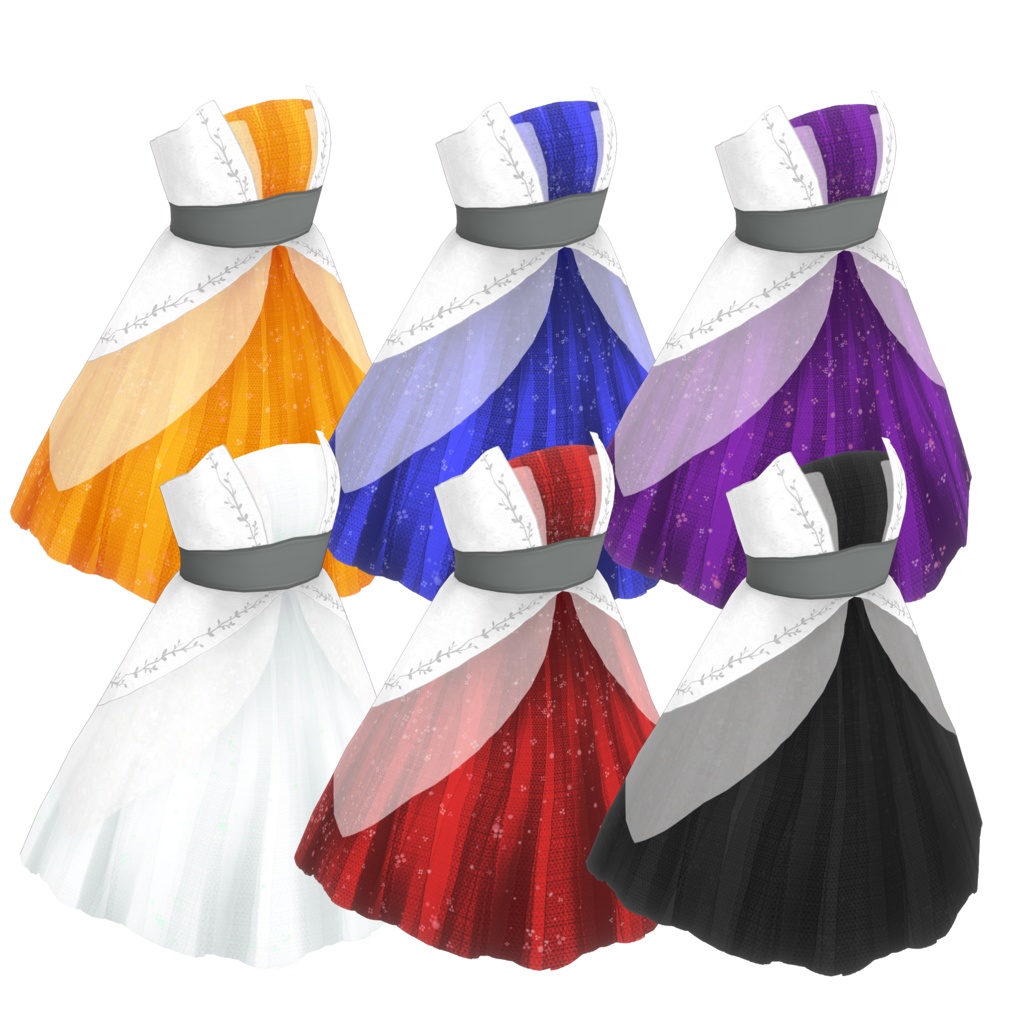 【無償版あり】VRoid用花束ドレステクスチャ