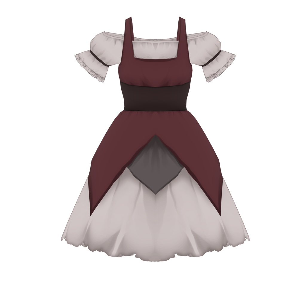 【無償版あり】VRoid用村娘風シンプルワンピテクスチャ