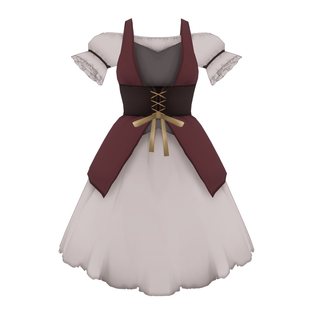 【無償版あり】VRoid用村娘風シンプルワンピテクスチャ