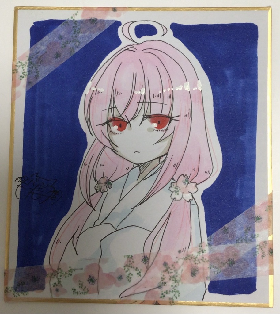 ふゆさくらちゃん色紙サイズ小