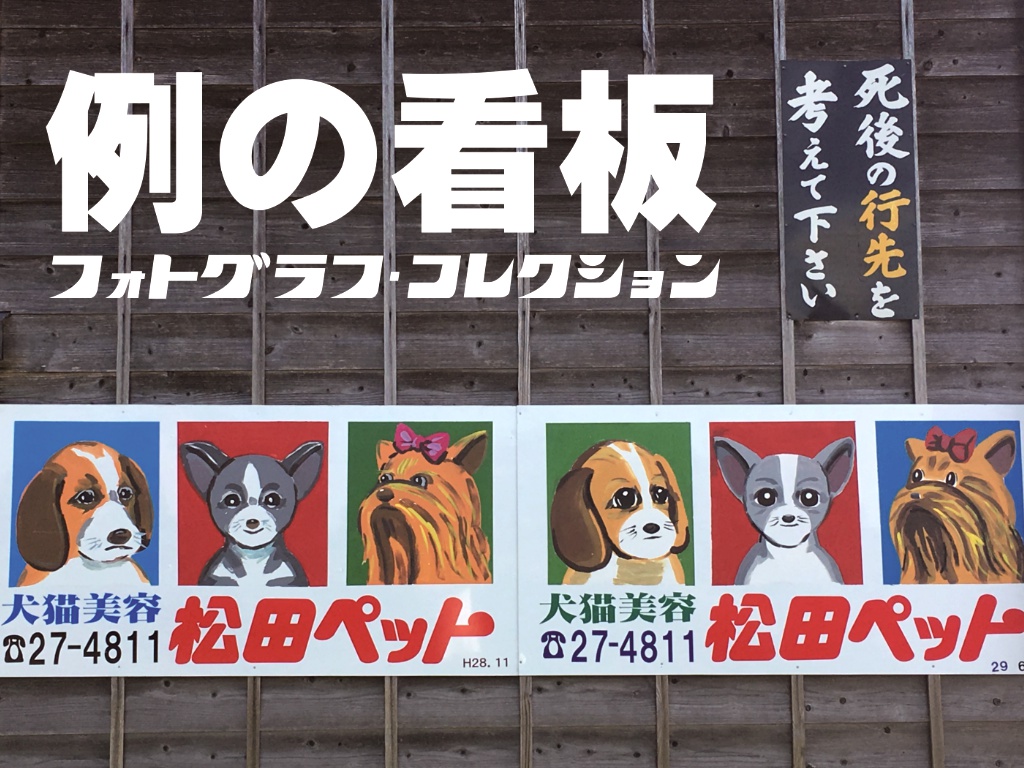 例の看板フォトグラフ・コレクション