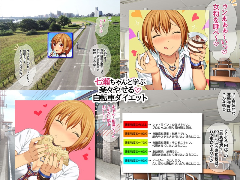 【30%OFF】七瀬ちゃんと学ぶ 楽々やせる自転車ダイエット