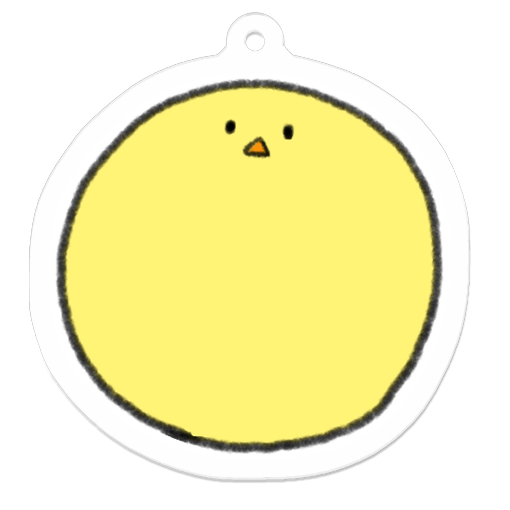 ヒヨコアクリルキーホルダー