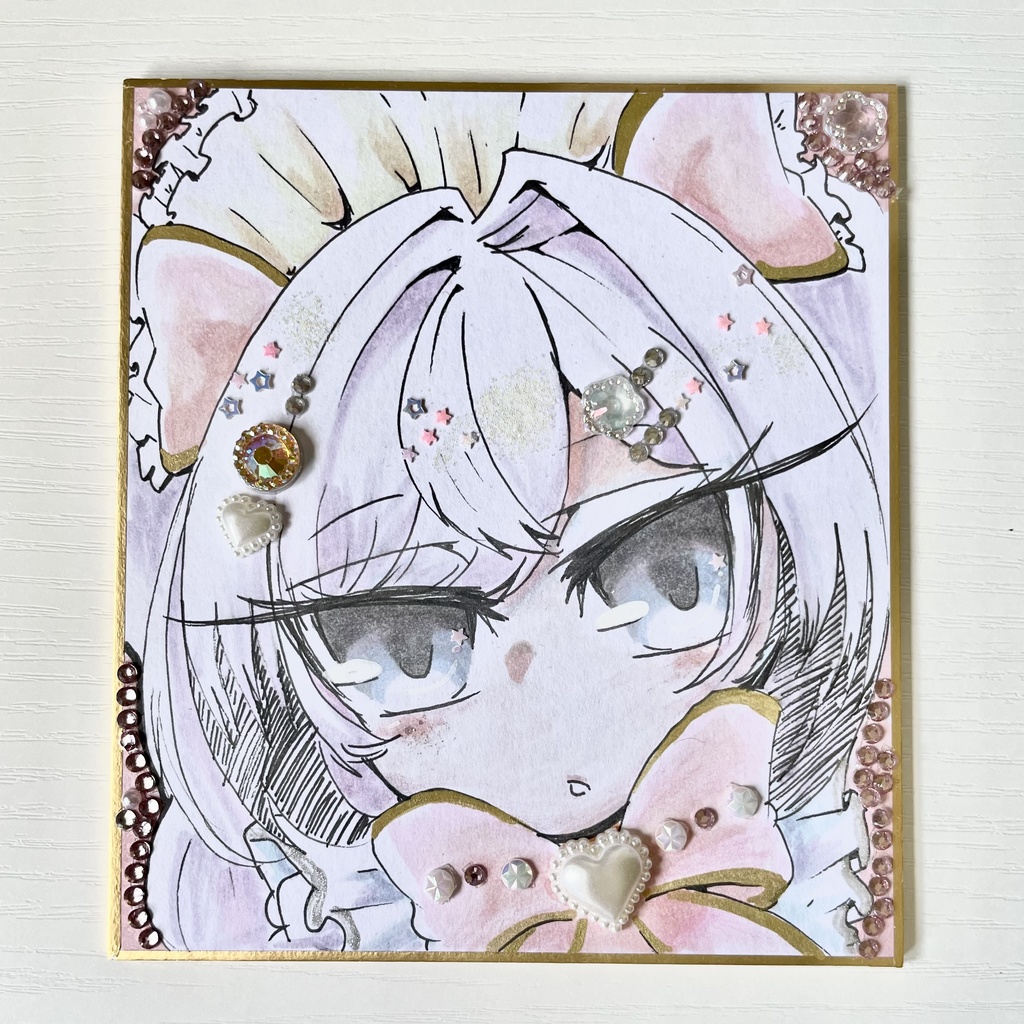 【試作品】ひかる色紙　アリアルさん