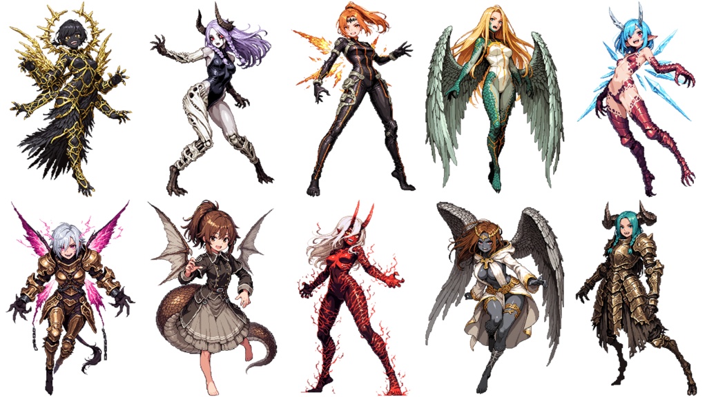 モンスター娘 立ち絵素材 100体セット Vol2