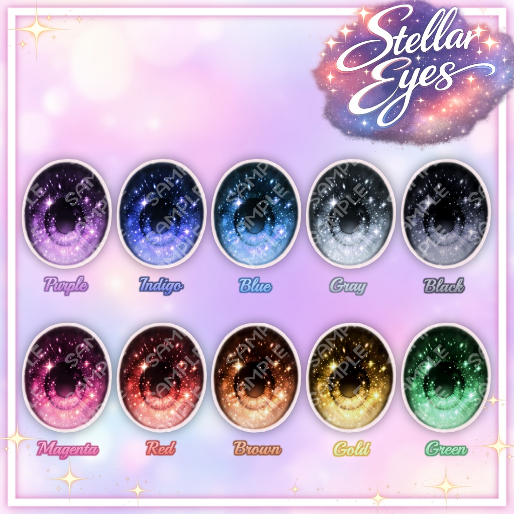 【9アバター】🌟 Stellar Eyes Texture 🌟