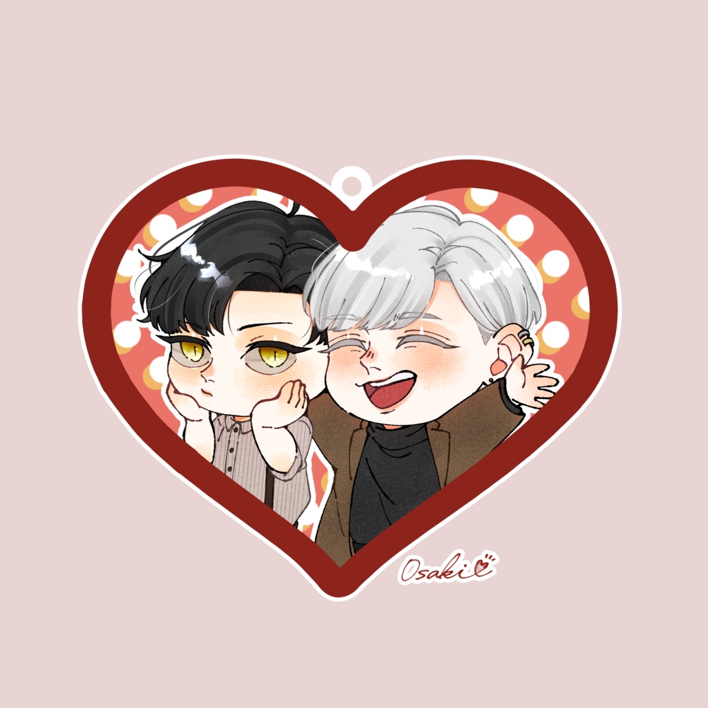 ハート♡アクリルキーホルダー