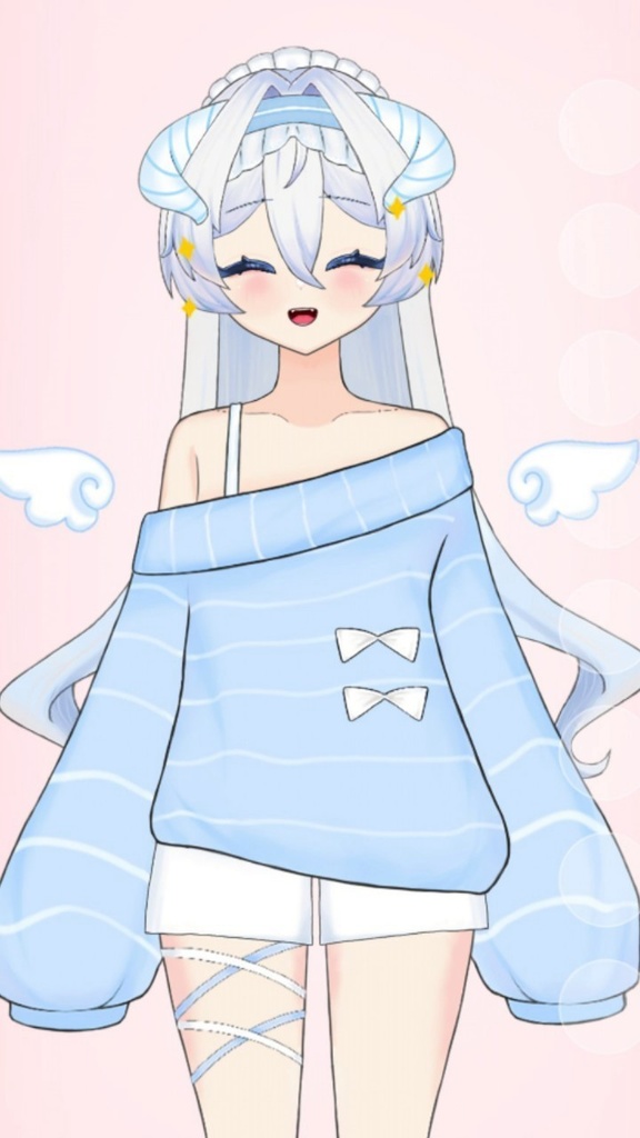 【Live2Dモデル】【限定一点】小さな天使の羊【VTS対応】