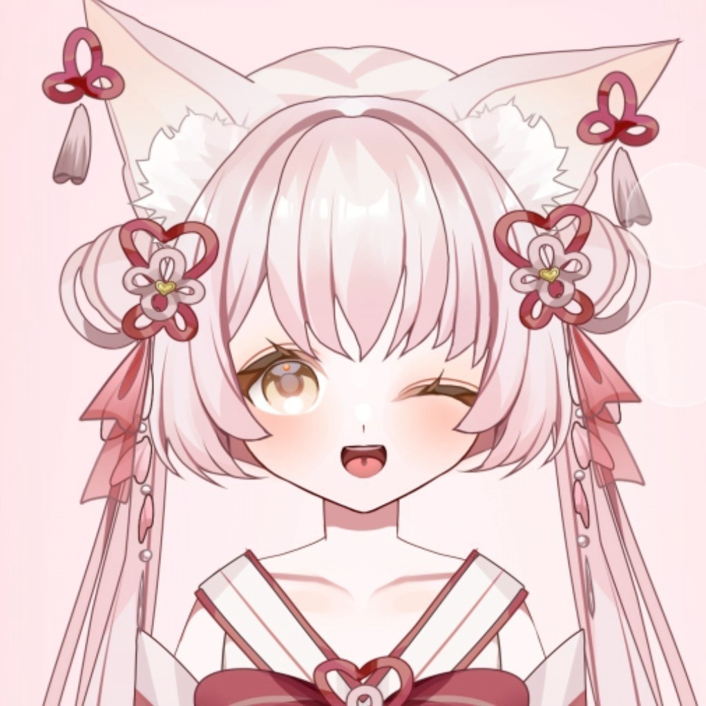 【Live2Dモデル】【限定一点】桜色の和風狐【VTS対応】