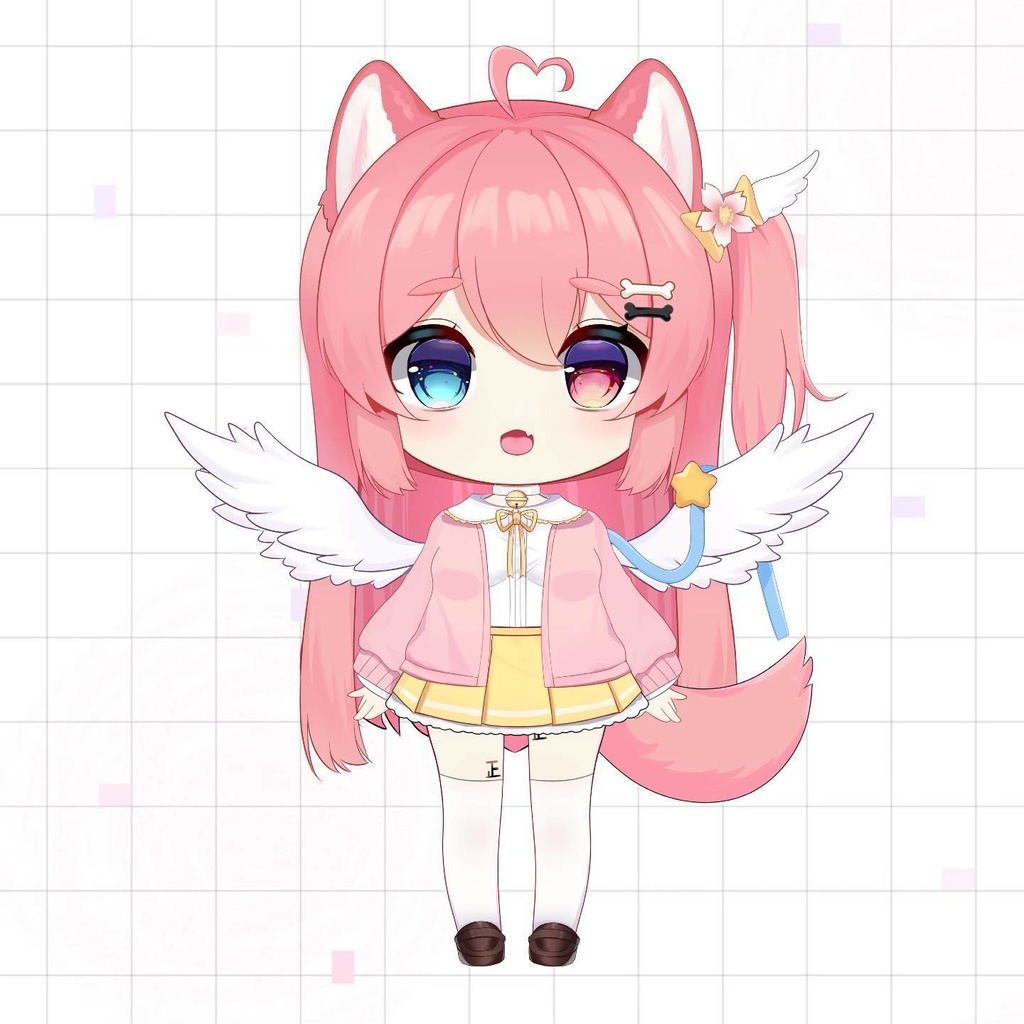 【Live2Dモデル】【限定一点】ピンク色の獣耳ガール【VTS対応】【差分豊富】