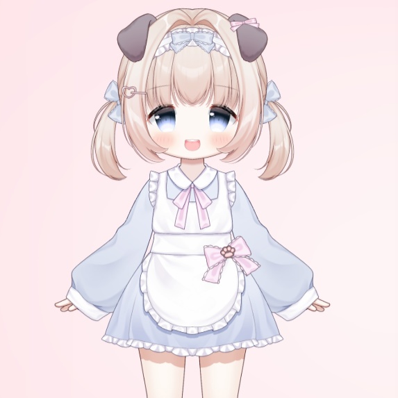 【Live2Dモデル】【限定一点】かわいい子犬メイド【VTS対応】【差分豊富】