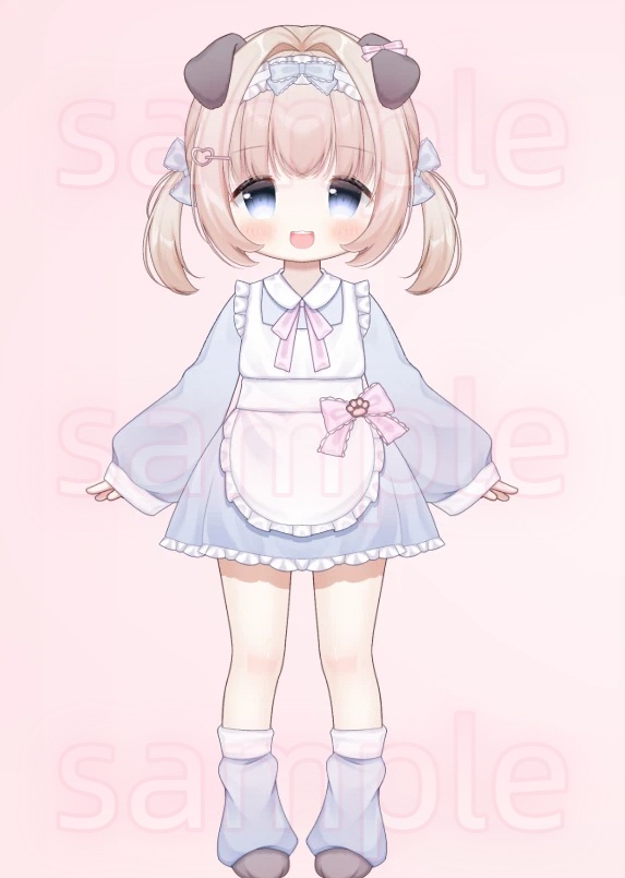 【Live2Dモデル】【限定一点】かわいい子犬メイド【VTS対応】【差分豊富】