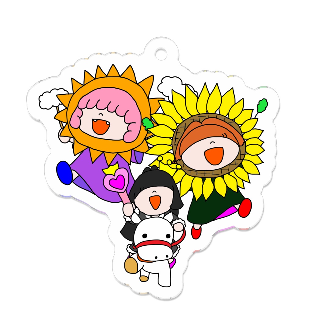 太陽のタロットカードのべにちゃんたち