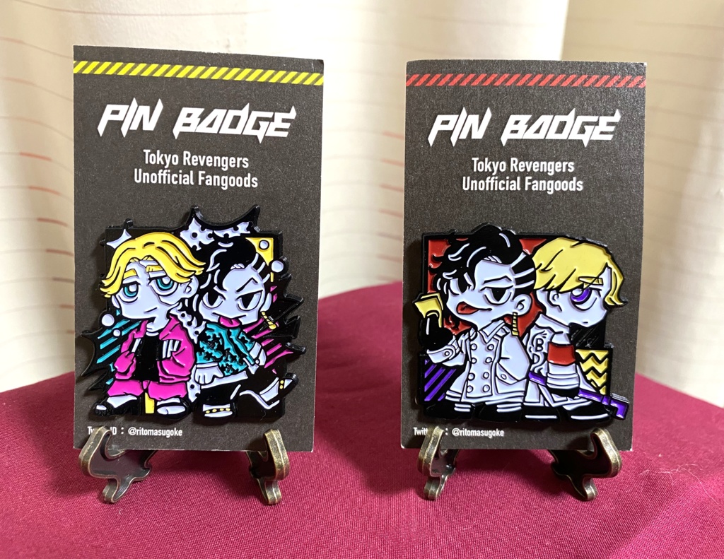 イヌピーとココのピンバッジ