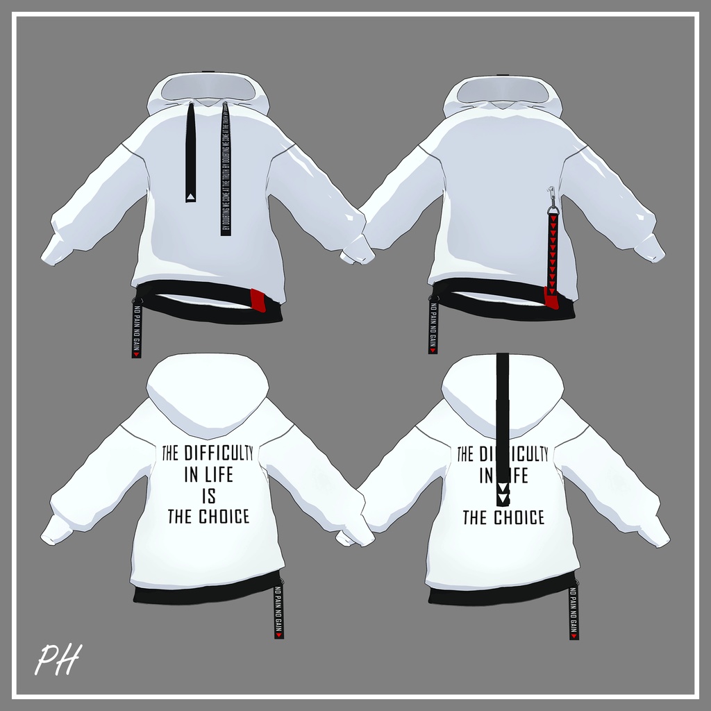 ใ ๐๐๐๐๐ ใใซใผใบใใผใ, Loose Hoodieโญ๏ธใขใใฟใผๅคๅฏพๅฟ ใ
ก ใ VRChat 3D Clothes ใ