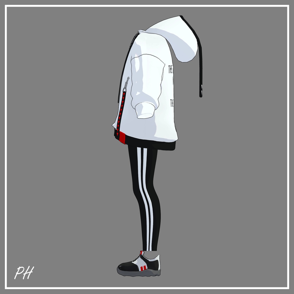 ใ ๐๐๐๐๐ ใใซใผใบใใผใ, Loose Hoodieโญ๏ธใขใใฟใผๅคๅฏพๅฟ ใ
ก ใ VRChat 3D Clothes ใ