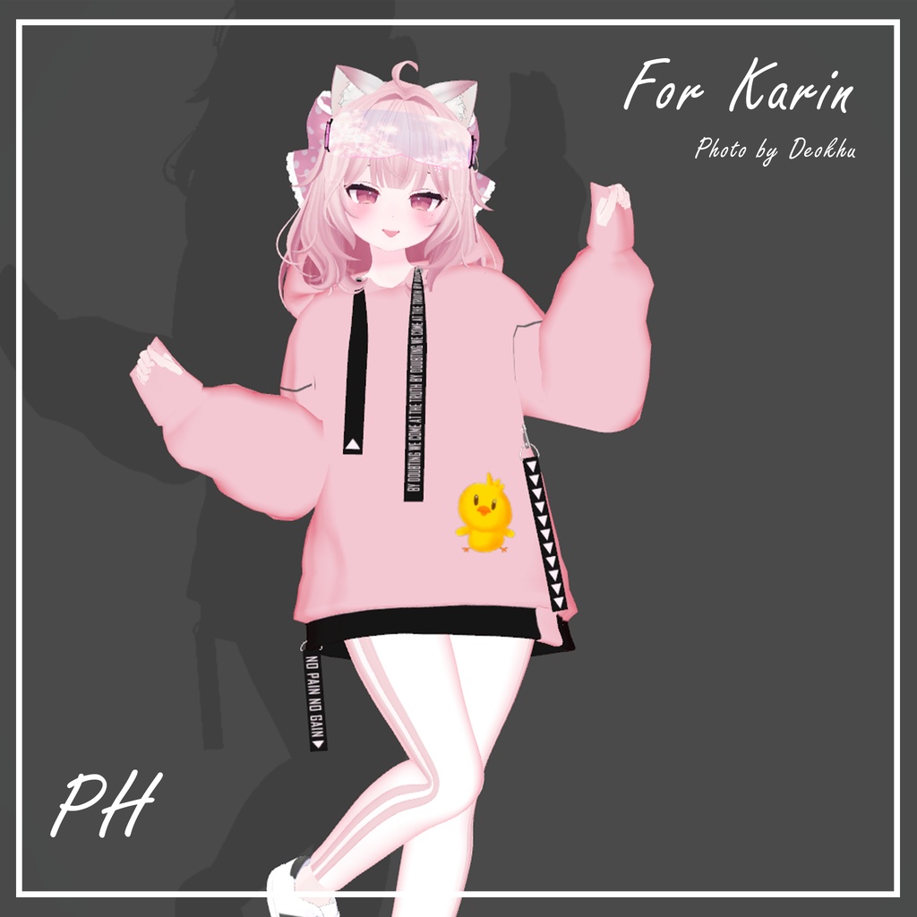 ใ ๐๐๐๐๐ ใใซใผใบใใผใ, Loose Hoodieโญ๏ธใขใใฟใผๅคๅฏพๅฟ ใ
ก ใ VRChat 3D Clothes ใ