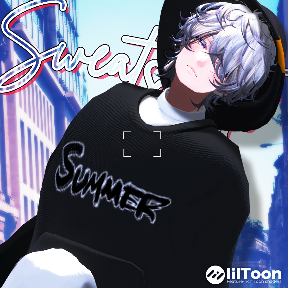 【 𝐀𝐎𝐏𝐎𝐍 】スウェットシャツ, Sweatshirts⭐️アバター多対応 ㅡ 【 VRChat 3D Clothes 】
