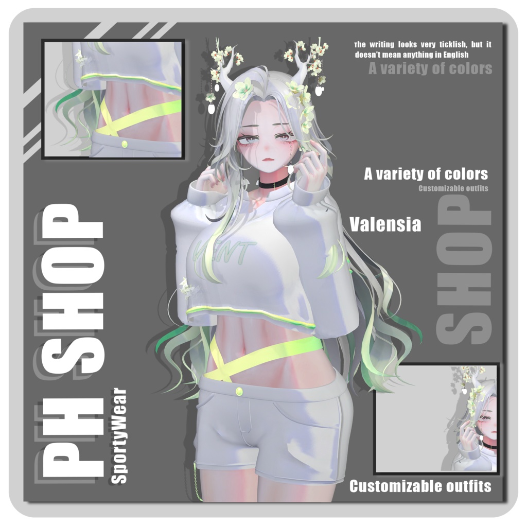 ใ ๐๐๐๐๐ ใในใใผใใฆใงใข, Sporty Wear โญ๏ธ ใขใใฟใผๅคๅฏพๅฟ ใ
ก ใ VRChat 3D Clothes ใ