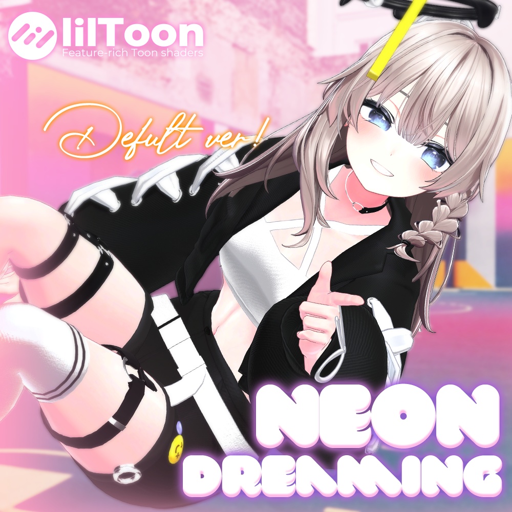 【 𝐀𝐎𝐏𝐎𝐍 】ネオン·ドリーミング, Neon Dreaming⭐️アバター多対応 ㅡ 【 VRChat 3D Clothes 】