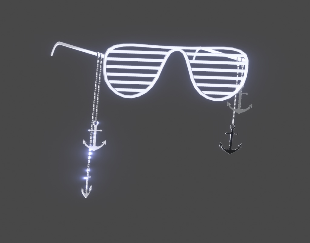 fashion Glasses, Anchor Chains, and Chain Earrings