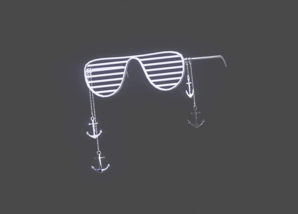 fashion Glasses, Anchor Chains, and Chain Earrings