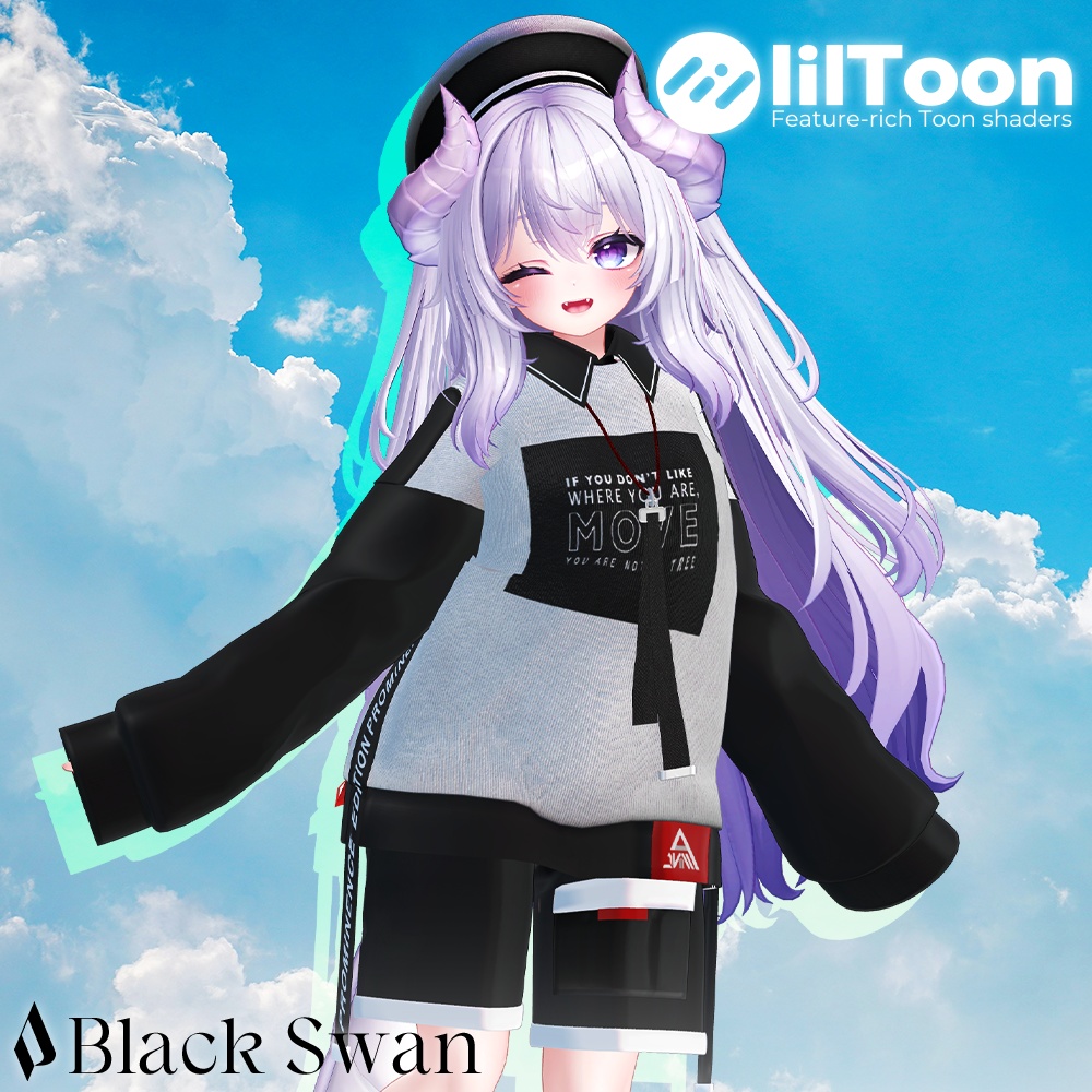 ~10/1 SALE 💝【Airi対応】 Black Swan   ㅡ 【 VRChat 】