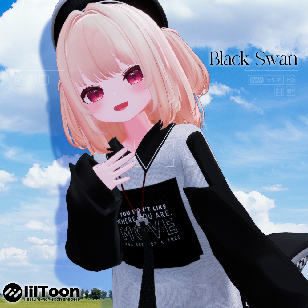  【 りりか対応 】🖤 Black Swan ㅡ 【 VRChat 】