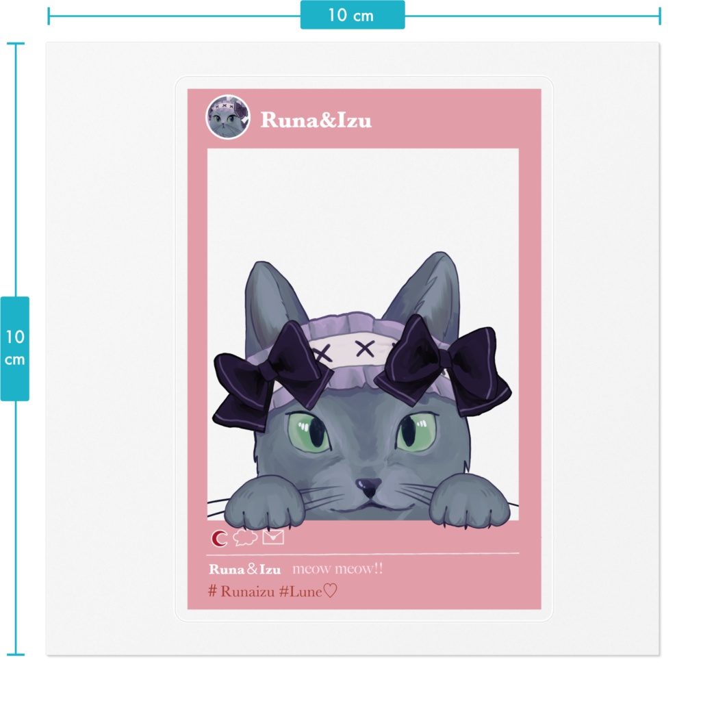 💟クリアステッカー