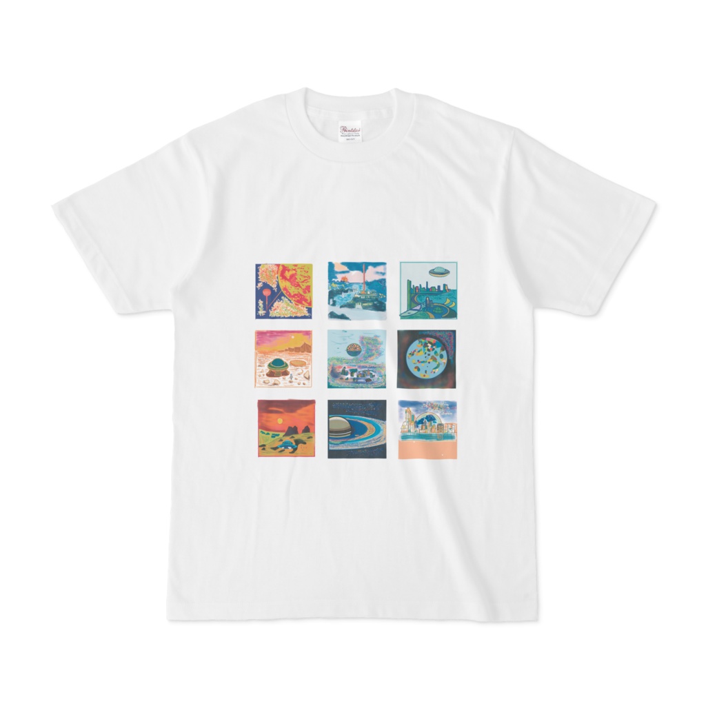 太陽系とufoのtシャツ