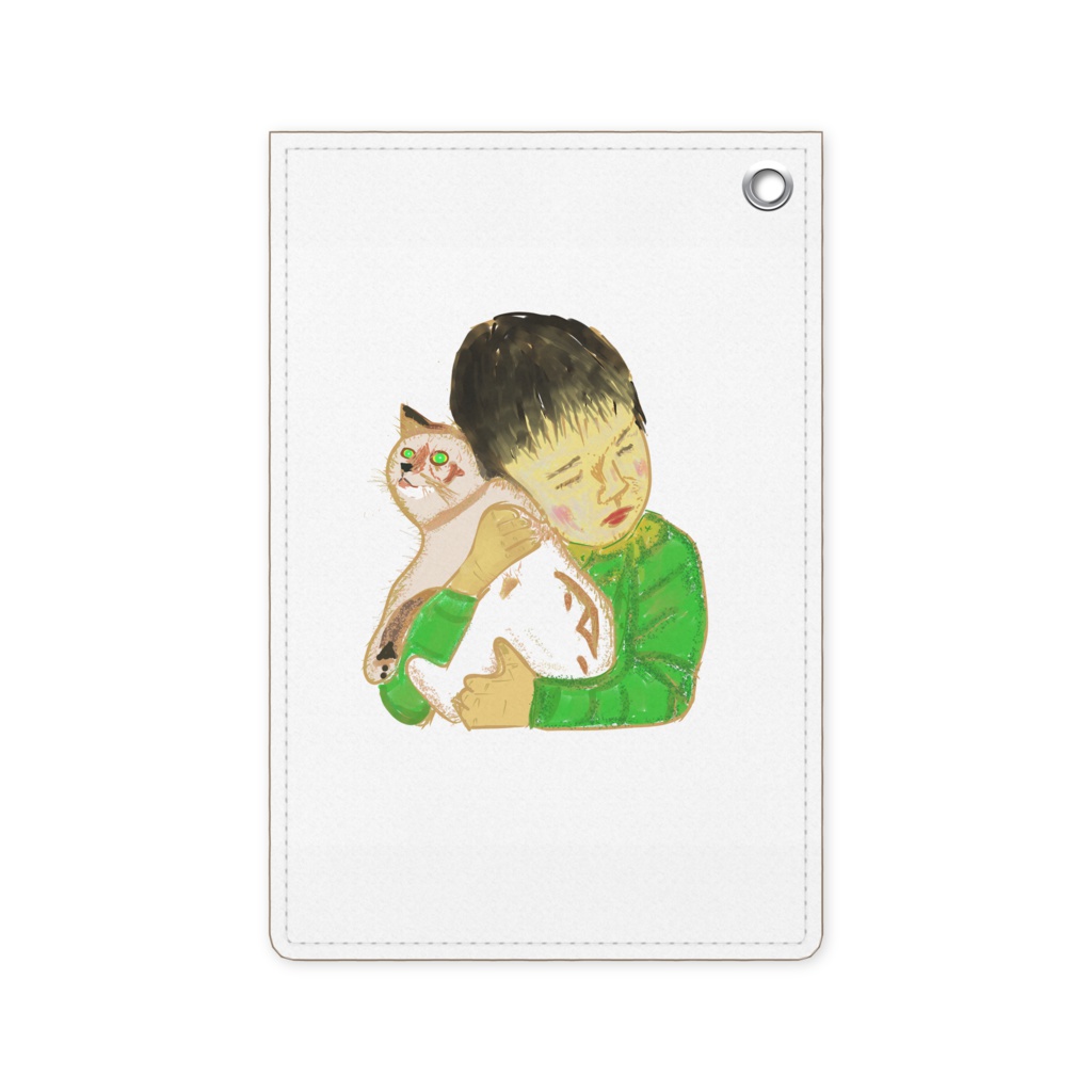 猫と子供のパスケース