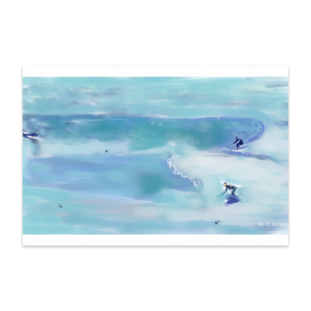 カルフォルニア　サーフィンのポストカード