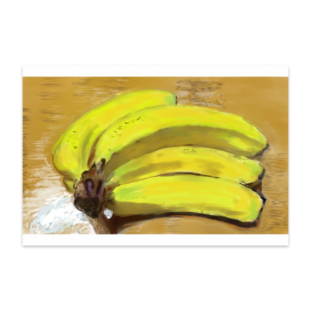 バナナのイラストのポストカード Hiroboab Booth