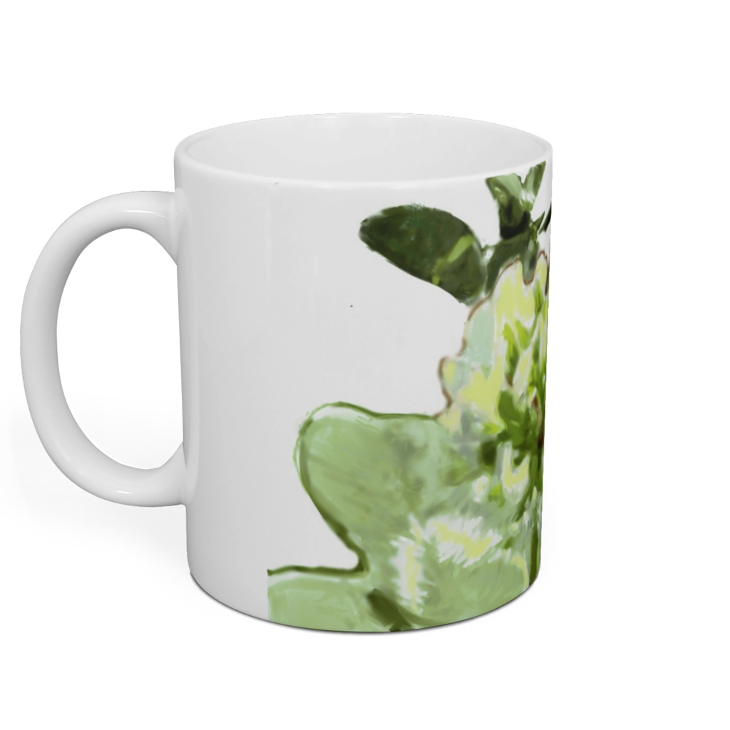 シロツメクサのマグカップ