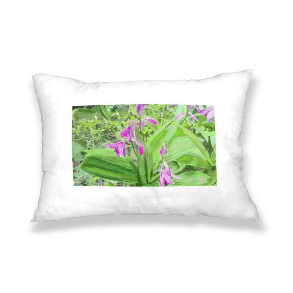 紫蘭，さつきの枕カバー