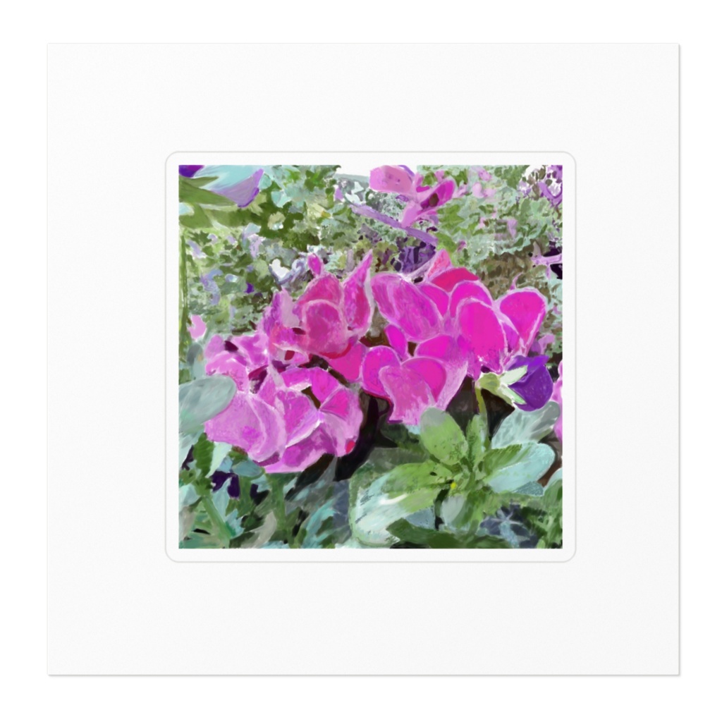 シクラメンのステッカー