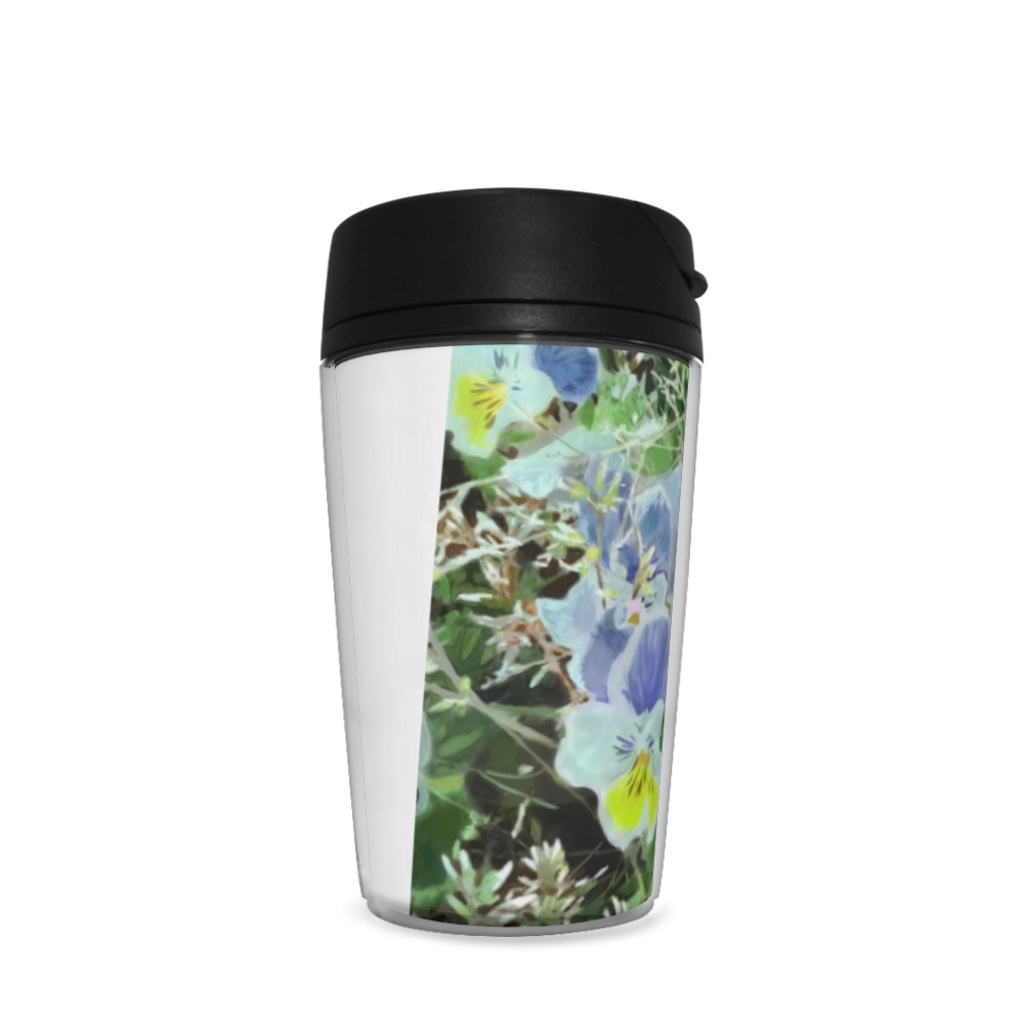 三色スミレのタンブラー