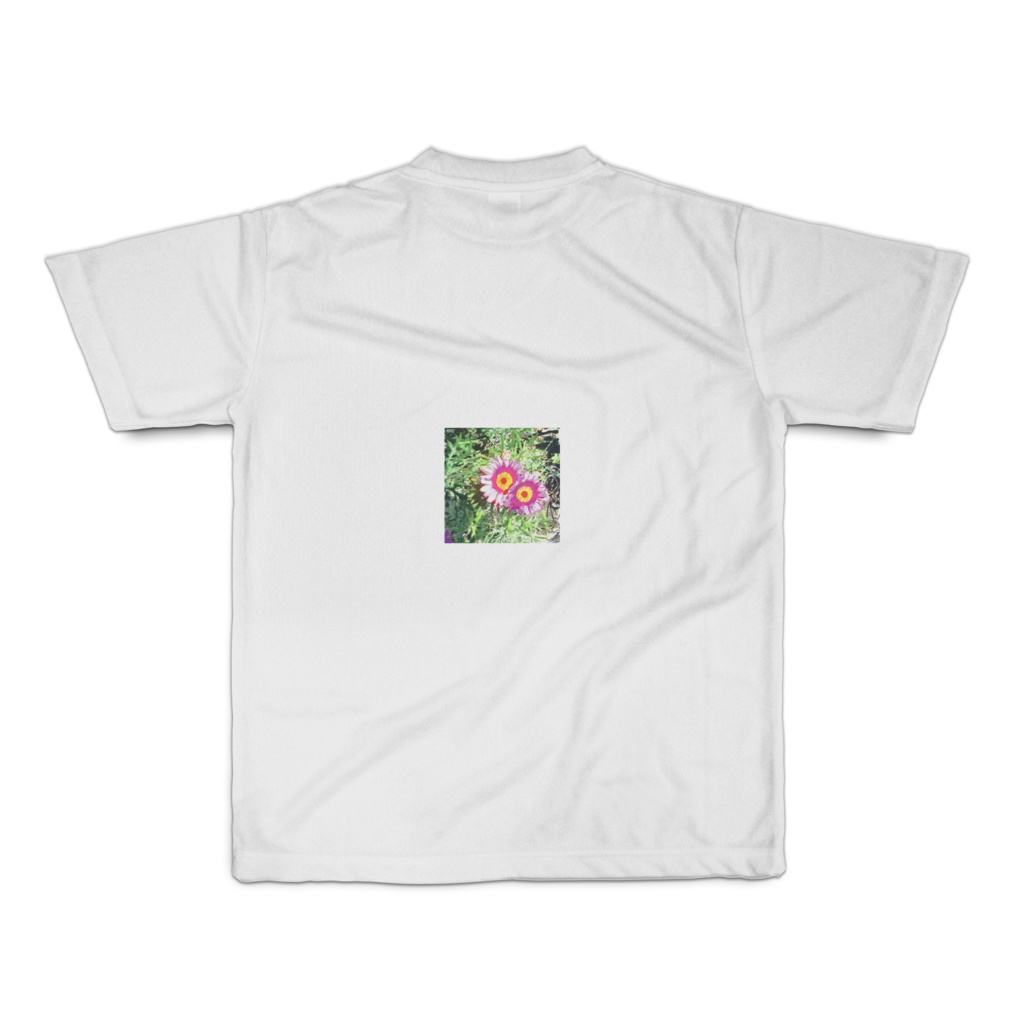 マーガレットとガーベラのフルグラフィックTシャツ - S