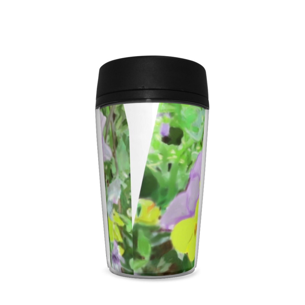 パンジー(紫と黄色)のタンブラー