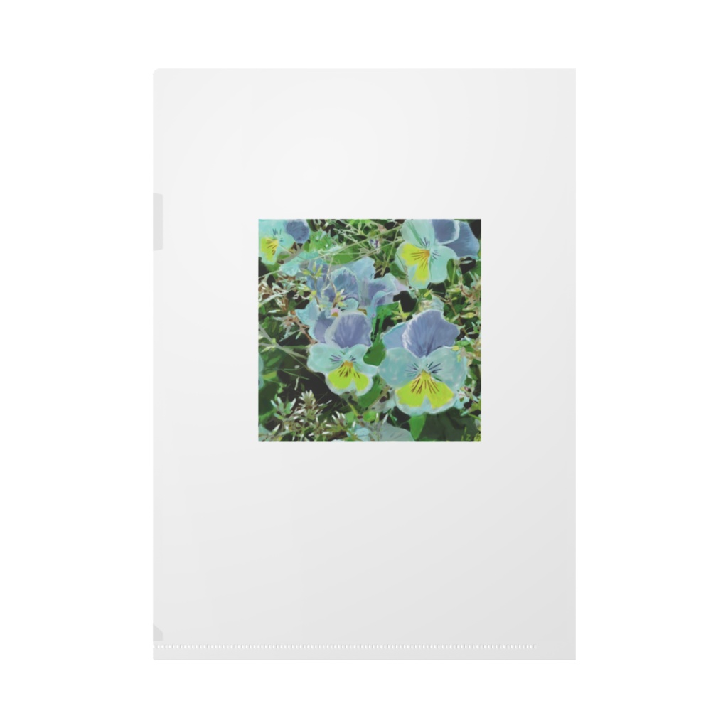 パンジーのクリアファイル - A4